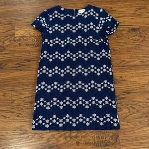 June and Ivy embroidered blue eyelet dress in size medium